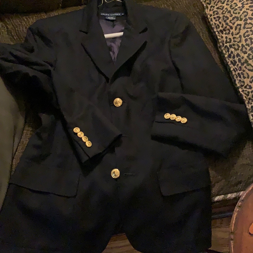 Ralph Lauren Blazer dark navy  size 12 used good condition